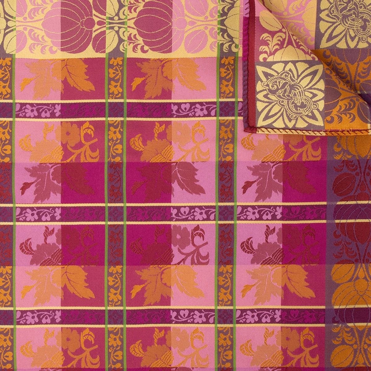 Silkeskjerf - Mimmi, rosa dempet