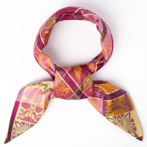 Hovedbilde Silkeskjerf - Mimmi, rosa dempet